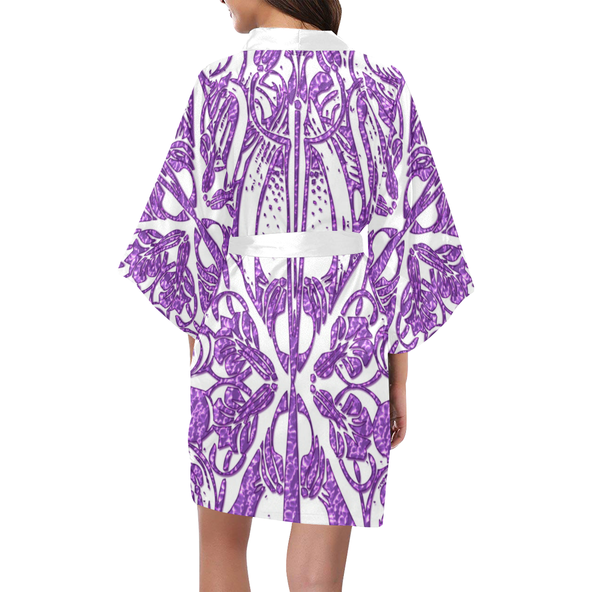 Lace Lilac Kimono Robe