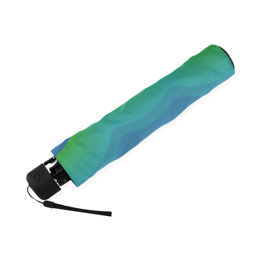 Green blue vortex Foldable Umbrella (Model U01)