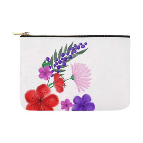 BUNCH OF FLOWERS Carry-All Pouch 12.5''x8.5''