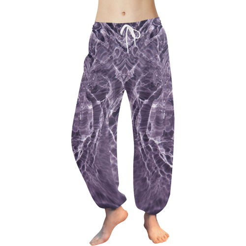 Lilac Bubbles Women's All Over Print Harem Pants (Model L18)