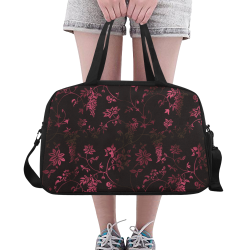 Gothic Black and Pink  Pattern Fitness Handbag (Model 1671)