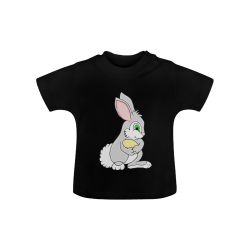 Easter Bunny Black Baby Classic T-Shirt (Model T30)