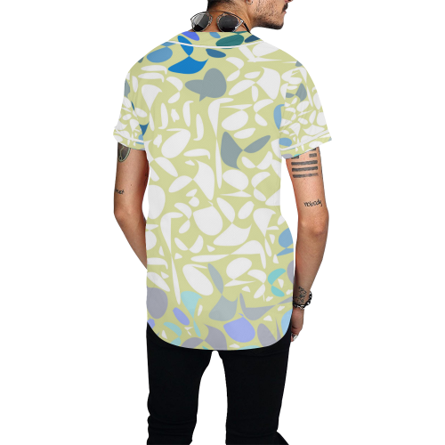 zappwaits abstract 10 All Over Print Baseball Jersey for Men (Model T50)