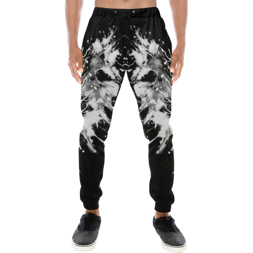 Phoenix - Abstract Painting Bird White 1 Men's All Over Print Sweatpants/Large Size (Model L11)