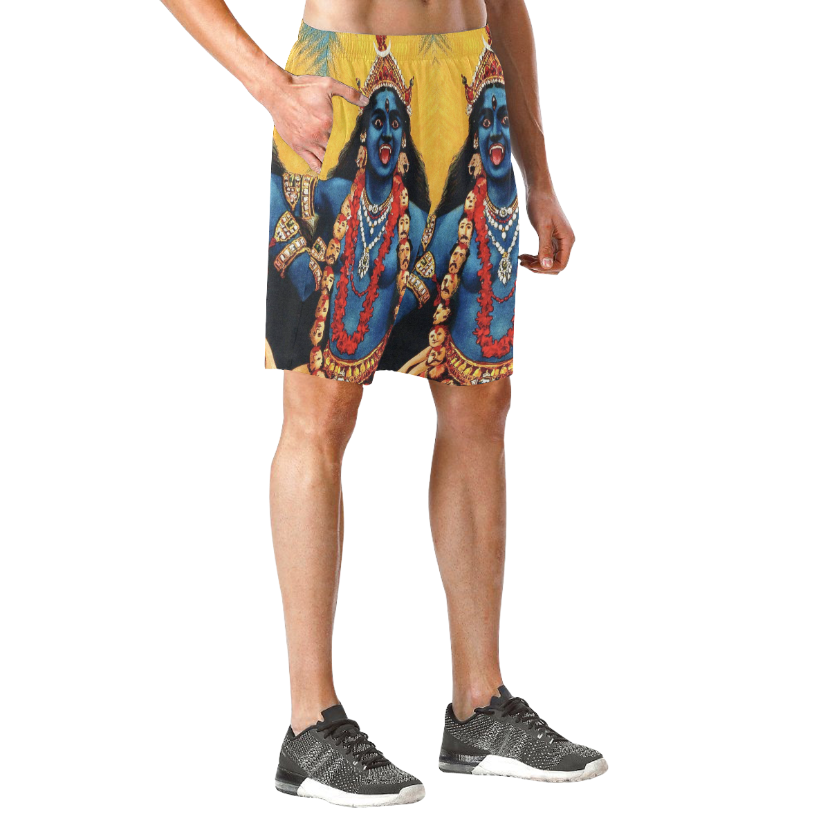 KALI Men's All Over Print Elastic Beach Shorts (Model L20)