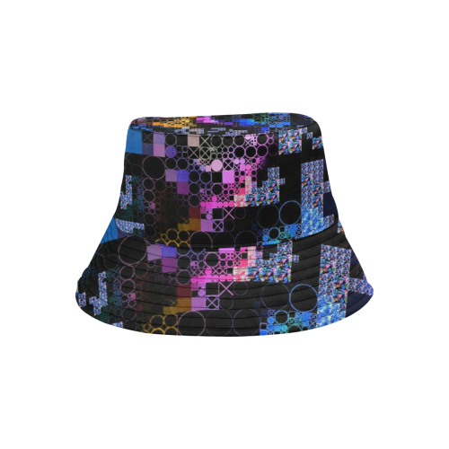 funny mix of shapes 1B by JamColors All Over Print Bucket Hat