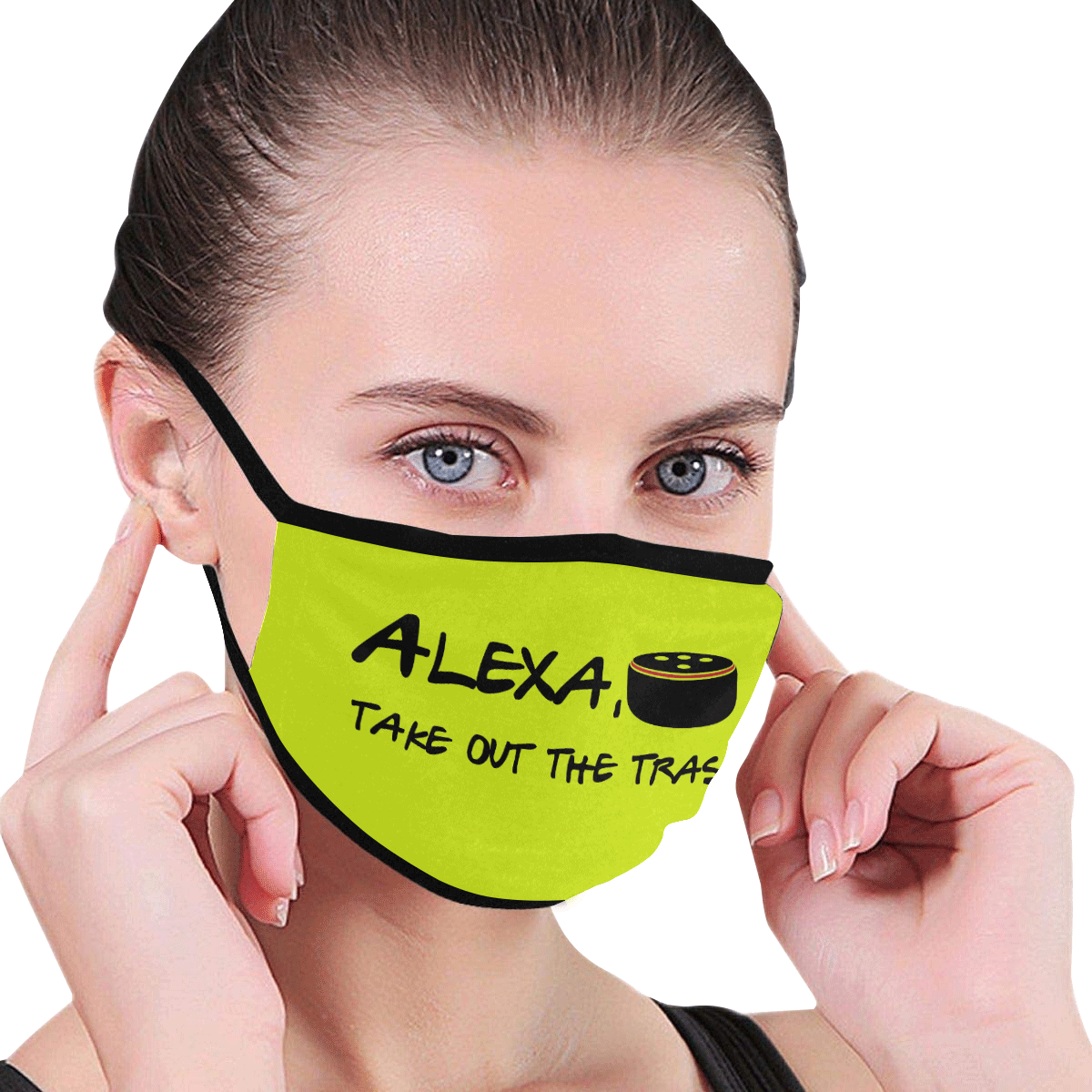 Humor Alexa take out the trash - lime Mouth Mask