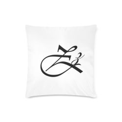 Alphabet Z by Jera Nour Custom Zippered Pillow Case 16"x16"(Twin Sides)