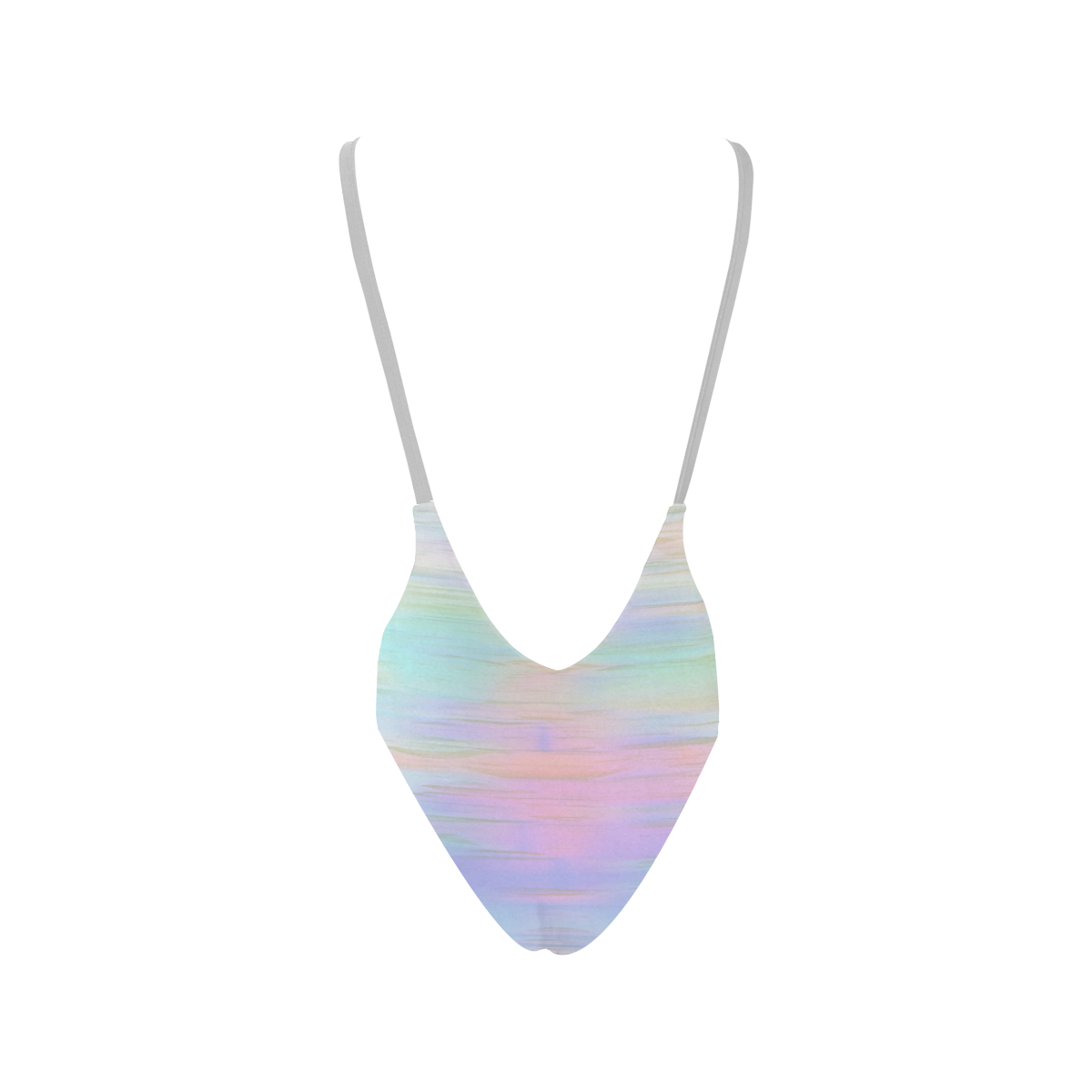 noisy gradient 1 pastel by JamColors Sexy Low Back One-Piece Swimsuit (Model S09)