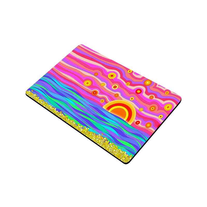 Psychedelic Sunset by ArtformDesigns Doormat 24"x16"