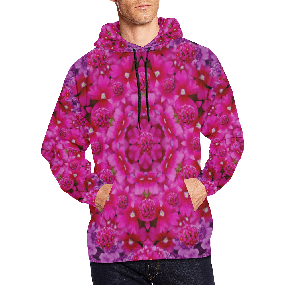 flower suprise to love and enjoy All Over Print Hoodie for Men/Large Size (USA Size) (Model H13)