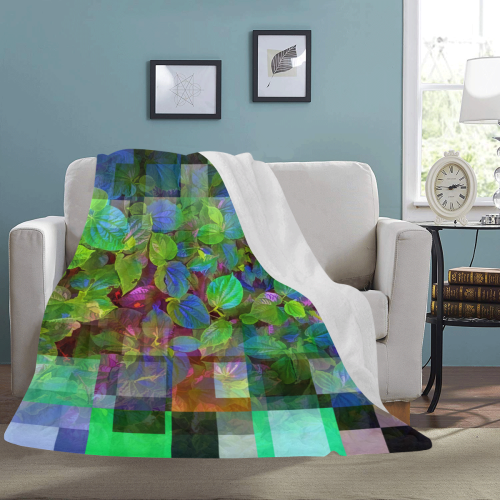 Foliage Patchwork #10 - Jera Nour Ultra-Soft Micro Fleece Blanket 60"x80"