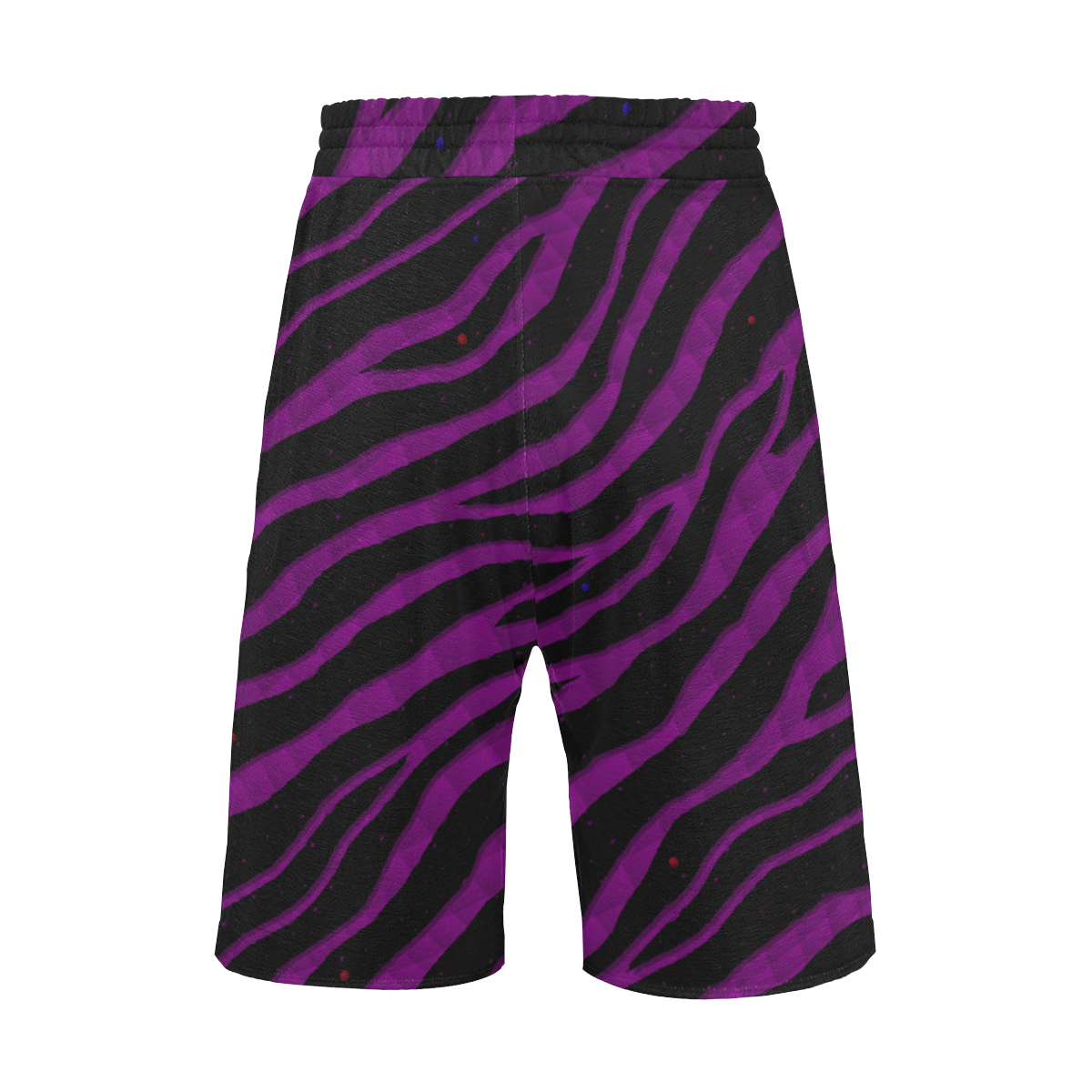 Ripped SpaceTime Stripes - Purple Men's All Over Print Casual Shorts (Model L23)