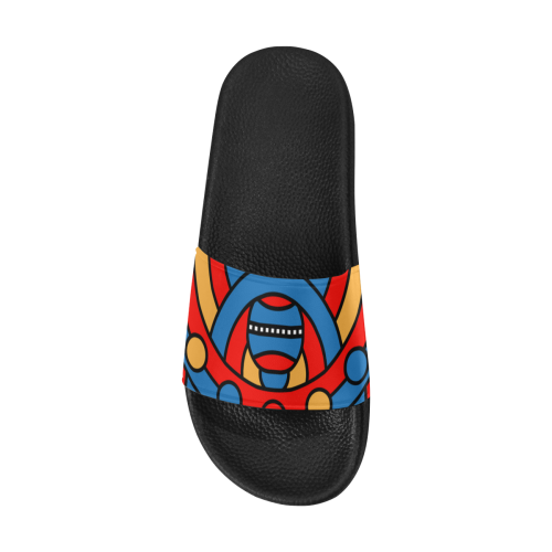Aztec Maasai Lion Tribal Men's Slide Sandals (Model 057)