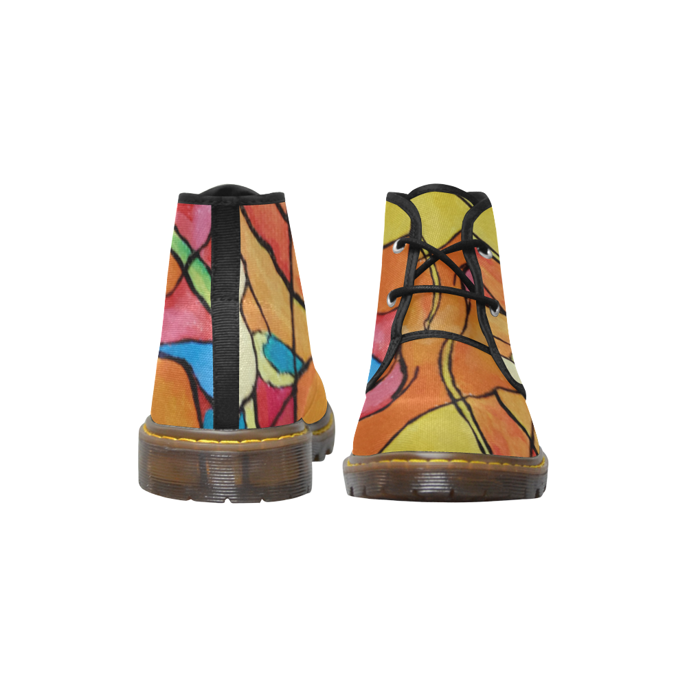 ABSTRACT Women's Canvas Chukka Boots (Model 2402-1)