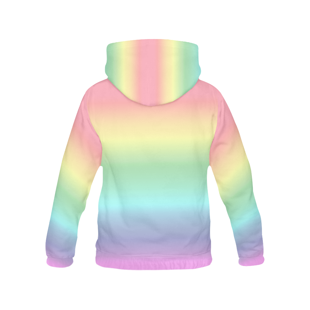 Pastel Rainbow All Over Print Hoodie for Men (USA Size) (Model H13)