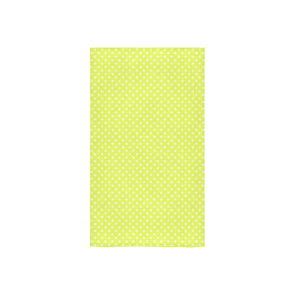 Yellow polka dots Custom Towel 16"x28"