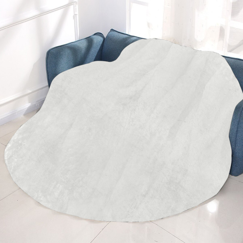 color platinum Circular Ultra-Soft Micro Fleece Blanket 60"
