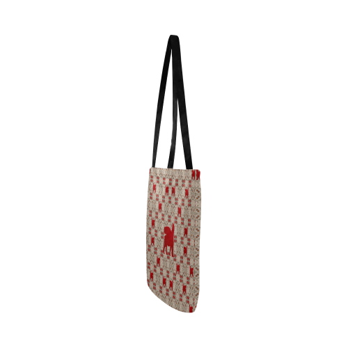 Red Lamassu Reusable Shopping Bag Model 1660 (Two sides)