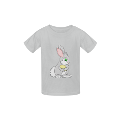 Easter Bunny Grey Kid's  Classic T-shirt (Model T22)