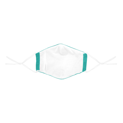 color light sea green 3D Mouth Mask with Drawstring (15 Filters Included) (Model M04) (Non-medical Products)