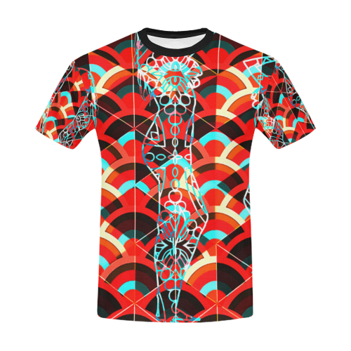 Girls 3-d All Over Print T-Shirt for Men/Large Size (USA Size) Model T40)