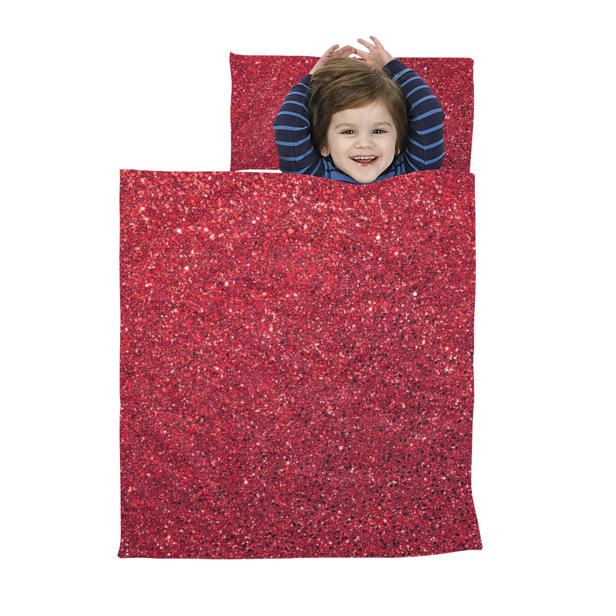 red  glitter Kids' Sleeping Bag
