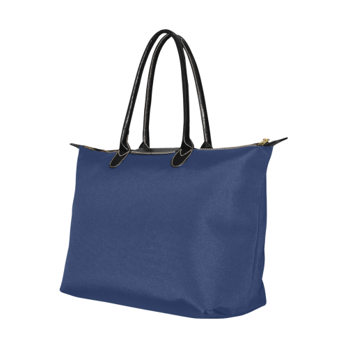 color Delft blue Single-Shoulder Lady Handbag (Model 1714)