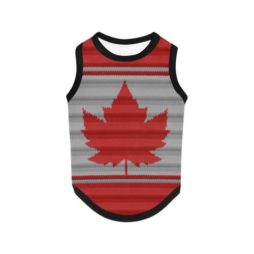 Canada Winter Print Dog Shirts All Over Print Pet Tank Top