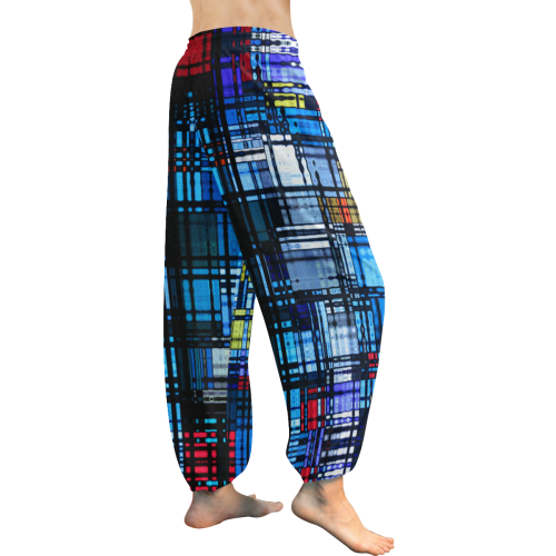Retro Abstract Harem Pants Women's All Over Print Harem Pants (Model L18)