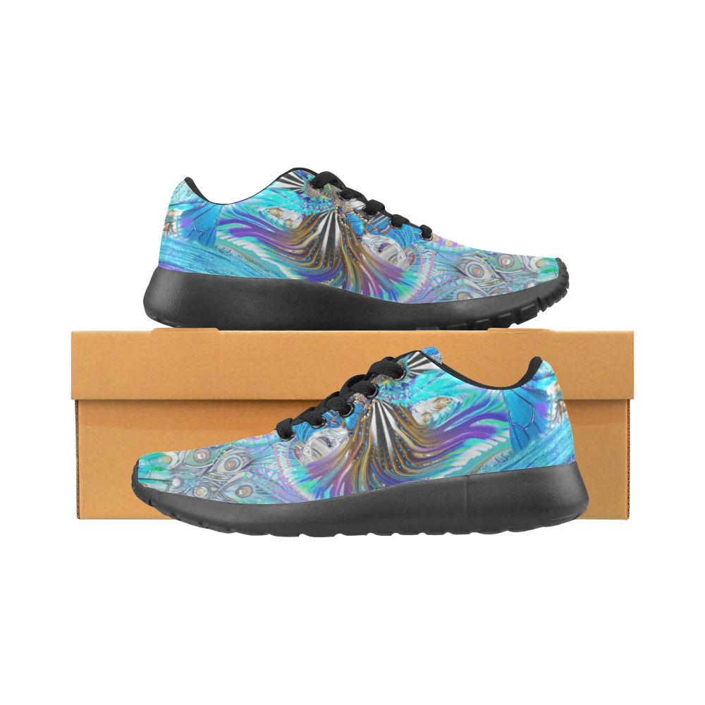 design 1-zebra butterfly 3 Men’s Running Shoes (Model 020)