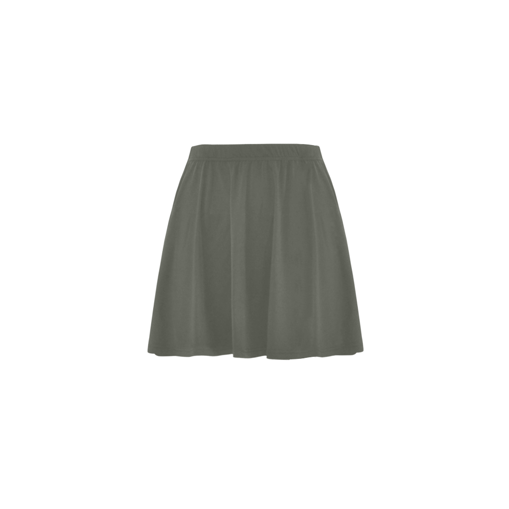 olivegreen Mini Skating Skirt (Model D36)