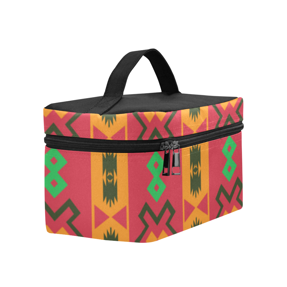 Tribal shapes in retro colors (2) Lunch Bag/Large (Model 1658)