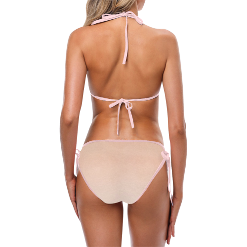 Santa Fe Peach Blossoms Custom Bikini Swimsuit (Model S01)