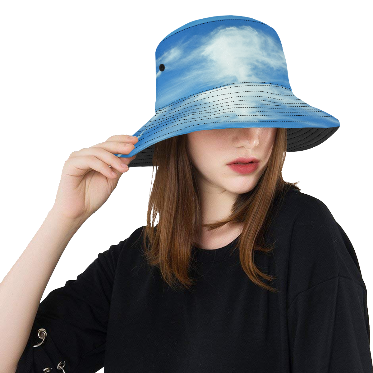 Summer Clouds All Over Print Bucket Hat