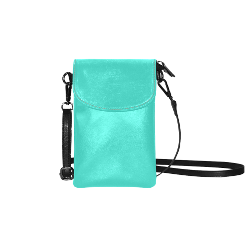color turquoise Small Cell Phone Purse (Model 1711)