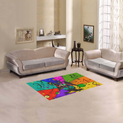 Awesome Baphomet Popart Area Rug 2'7"x 1'8‘’