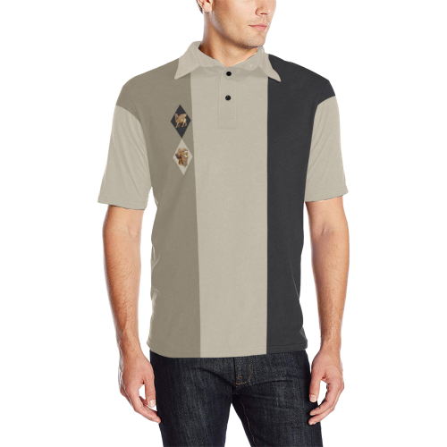 Casual Style Men's All Over Print Polo Shirt (Model T55)
