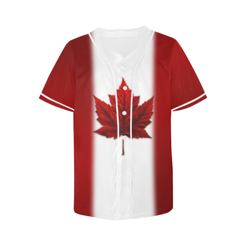 Canada Flag Baseball Shirts All Over Print Baseball Jersey for Women (Model T50)