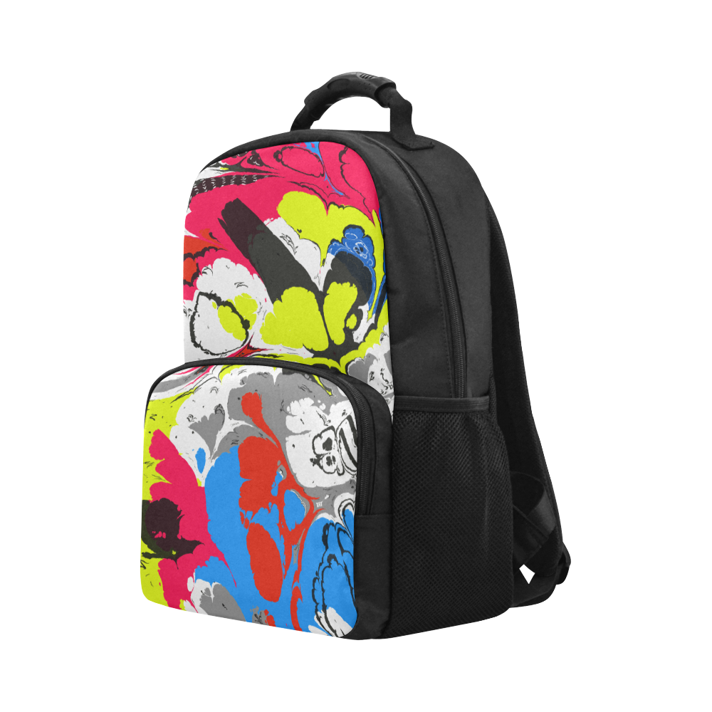 Colorful distorted shapes2 Unisex Laptop Backpack (Model 1663)