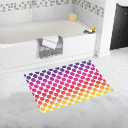 Rainbow Polka Dots Bath Rug 20''x 32''
