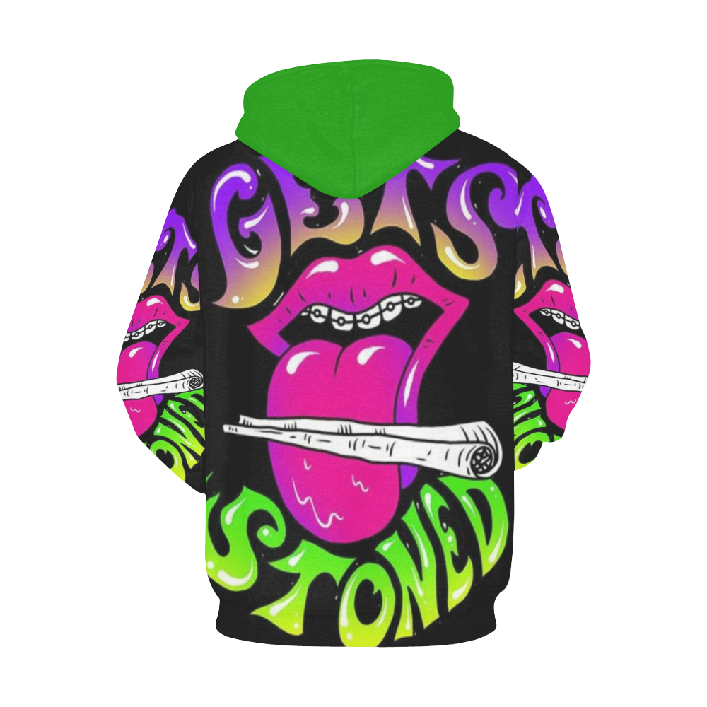 Gets Stoned Hoodie All Over Print Hoodie for Women (USA Size) (Model H13)
