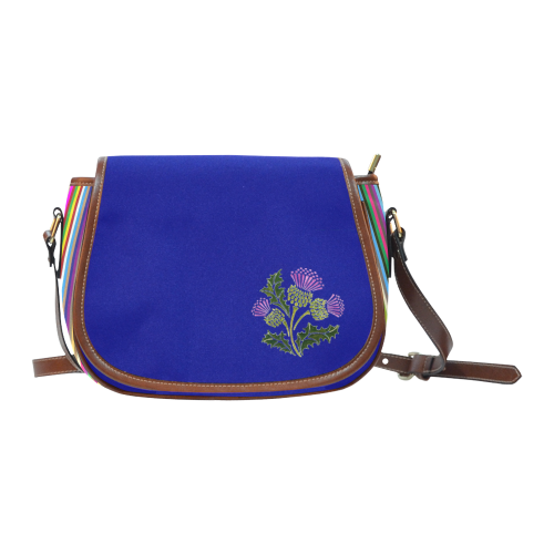 Thistle Blue Saddle Bag/Small (Model 1649) Full Customization