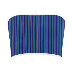 Classic Blue Stripes Bandeau Top
