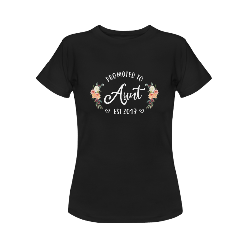 Promoted Aunt Women's T-Shirt in USA Size (Front Printing Only)