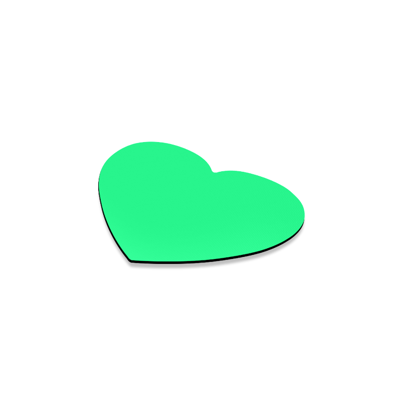 color spring green Heart Coaster