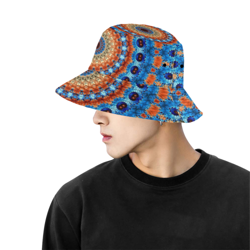 Kaleidoscope All Over Print Bucket Hat for Men