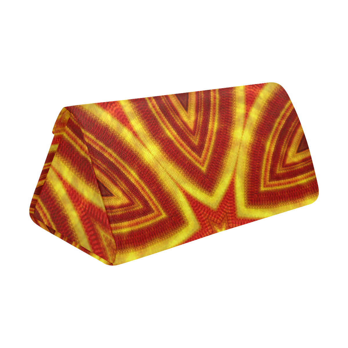 red and gold kaleidoscope Custom Foldable Glasses Case