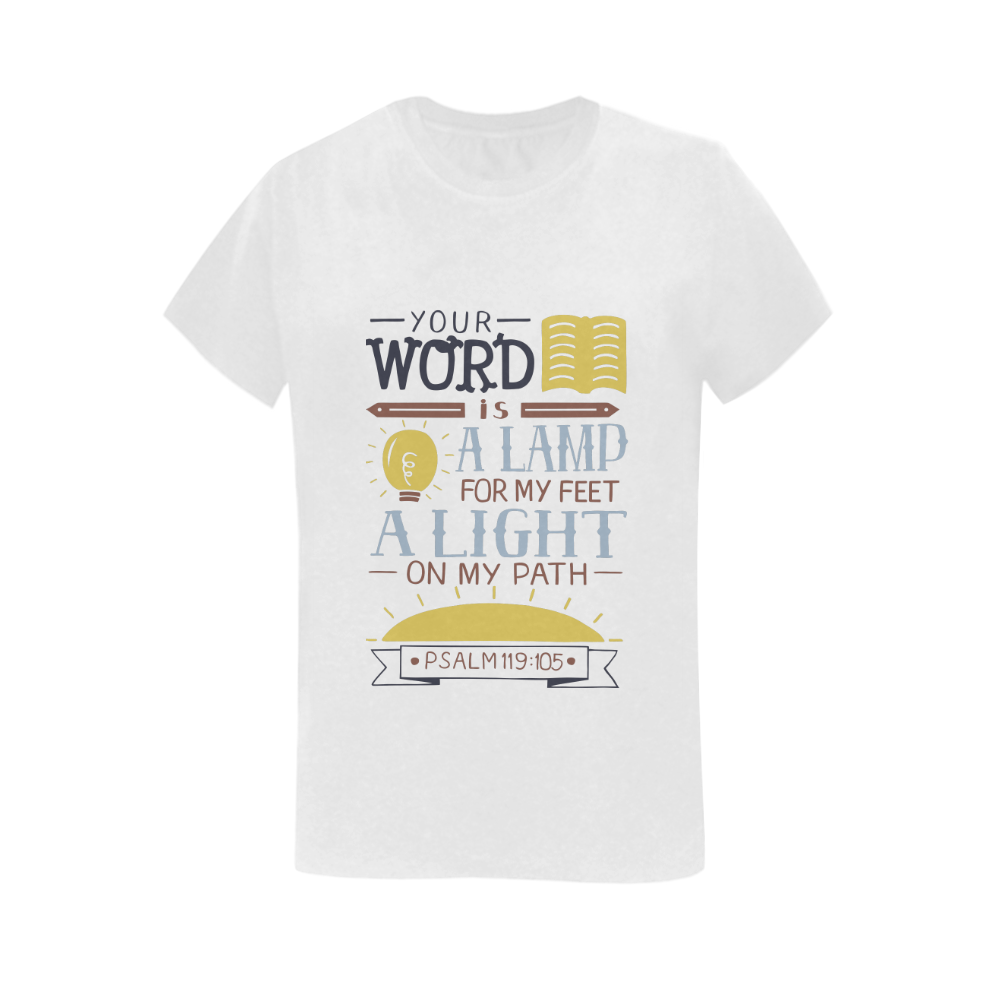 Bible Vers Women's T-Shirt in USA Size (Two Sides Printing)