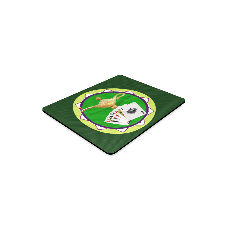LasVegasIcons Poker Chip - Magic Lamp on Green Rectangle Mousepad